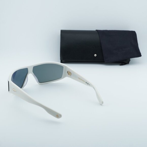 Rag & Bone RNB6003/S 0VK6 TE Sunglasses White Shield Frame, Mirror Lenses - Picture 9 of 9